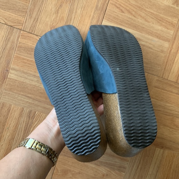 Bio Bio Leather Platform Sandals Made in Spain. Size 9 - Picture 5 of 5